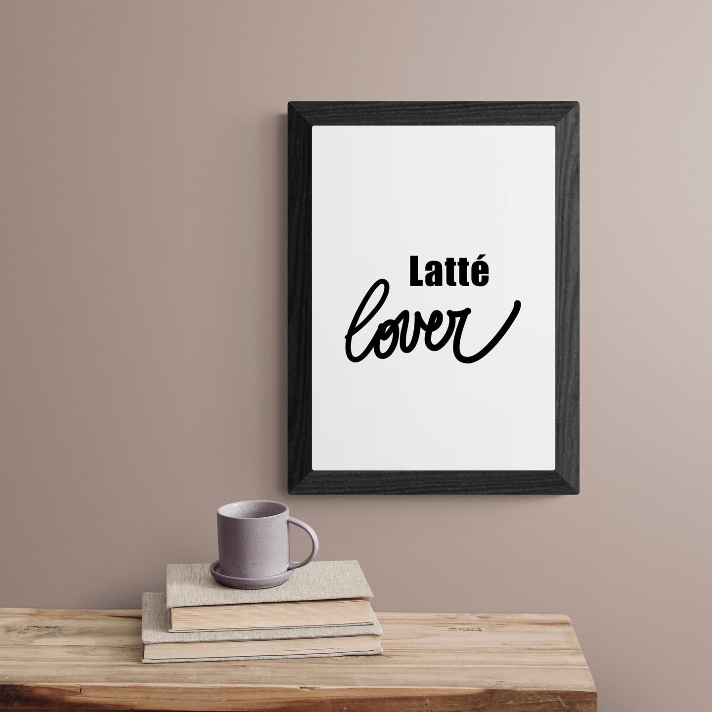 Latté lover - Framed Print